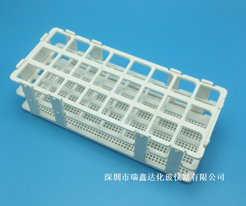 塑料试管架24孔 方孔可拆塑料白色试管架 离心管架25mm