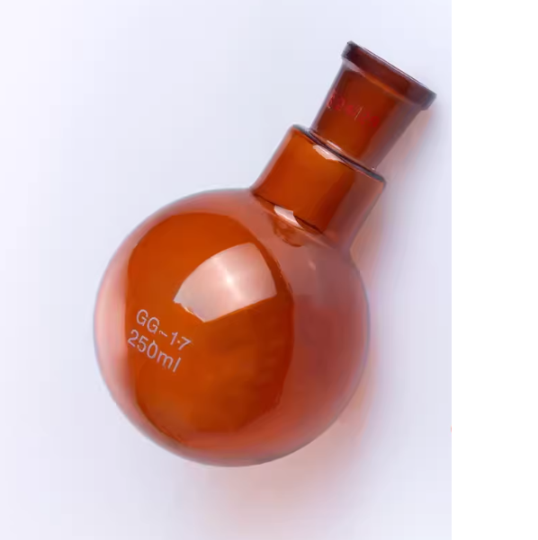 棕色圆底烧瓶 高硼硅棕色单口烧瓶25 50 100 250 500 1000ml