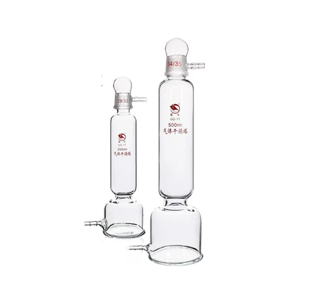 气体干燥塔 250ml/500ml 具塞透明气体干燥器 缓冲吸收干燥瓶