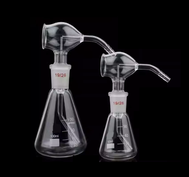 玻璃显色喷雾瓶50/100ml 锥形瓶带球器实验室薄层层析显色瓶