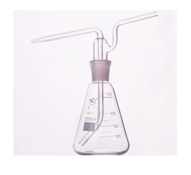 三角洗瓶平底洗瓶250ml500ml1000ml特式标准口实验室洗气瓶