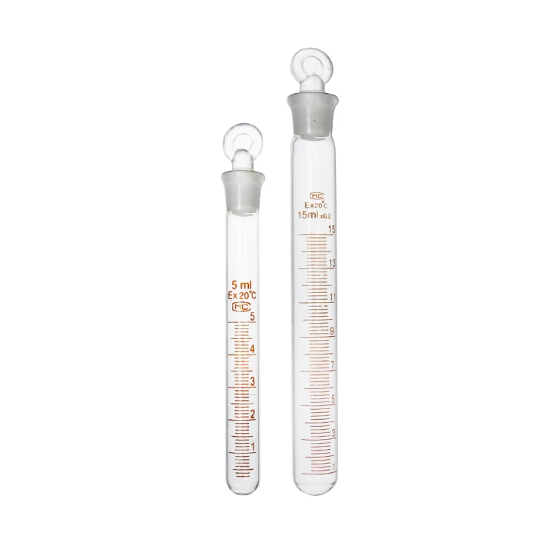 玻璃具塞刻度试管圆底平口试管5/10/15/20/25/50ml