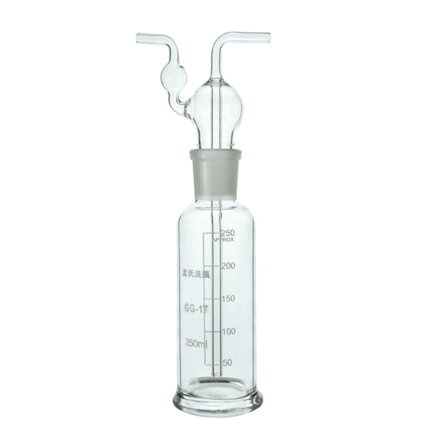 直管式气体洗瓶 玻璃洗气瓶孟氏洗瓶250/500ml